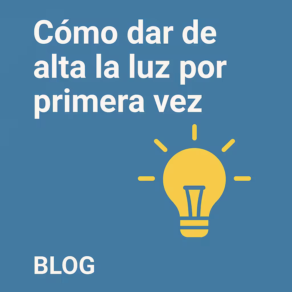 Imagen del artículo: Cómo dar de alta la luz por primera vez